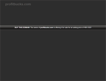 Tablet Screenshot of profitbucks.com